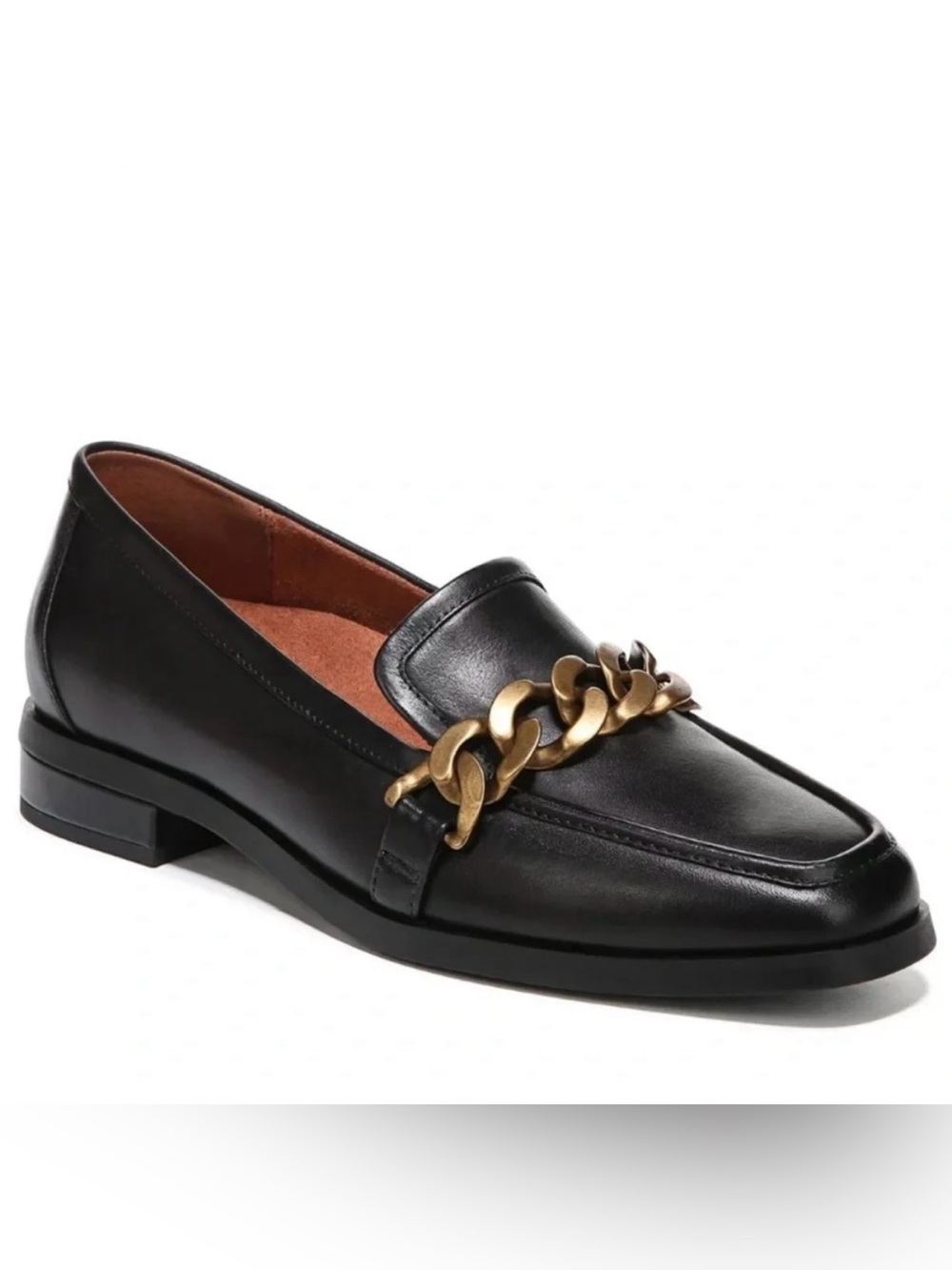 Vionic mizelle loafers black sz 8 classic academia leather comfort NWOT preppy